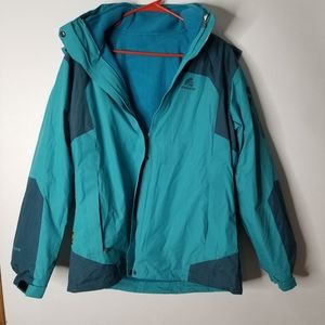 Dzrzvd Snowboarding Layered Teal Jacket 3XL